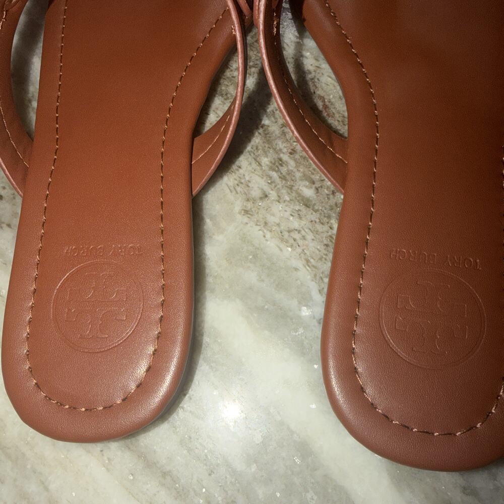 Tory Burch Women’s Miller Sandals – Vintage Vachetta Brown/Tan – Size 39 NWOB SS - Picture 4 of 5